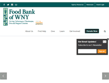 Tablet Screenshot of foodbankwny.org